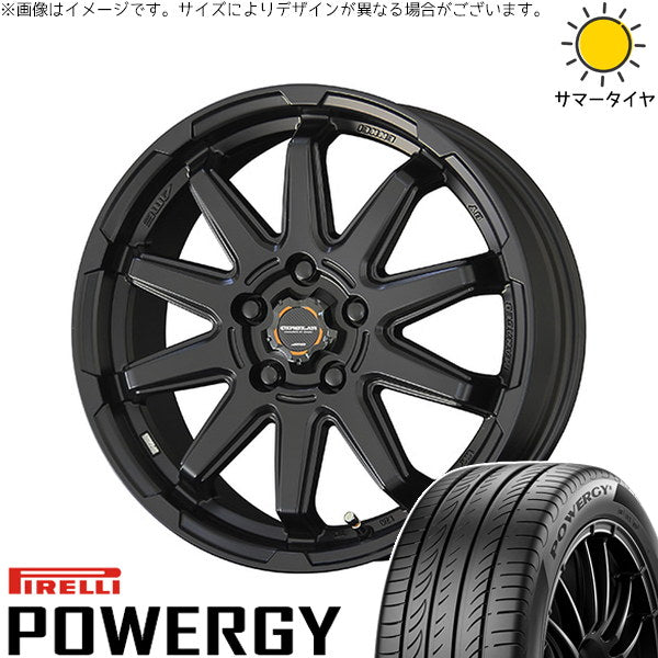 ピレリ パワジー 215/65R16 ＋ サーキュラー C10S マットブラック 16インチ 6.5J +38 5H114.3P サマー・ホイール4本セット。1枚目。