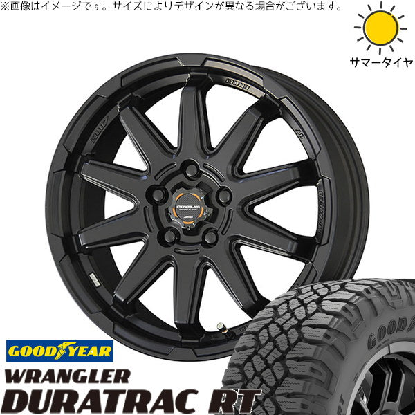 グッドイヤー ラングラー デュラトラック RT 245/65R17 ＋ サーキュラー C10S マットブラック 17インチ 7.0J +38 5H114.3P サマー・ホイール4本セット。1枚目。