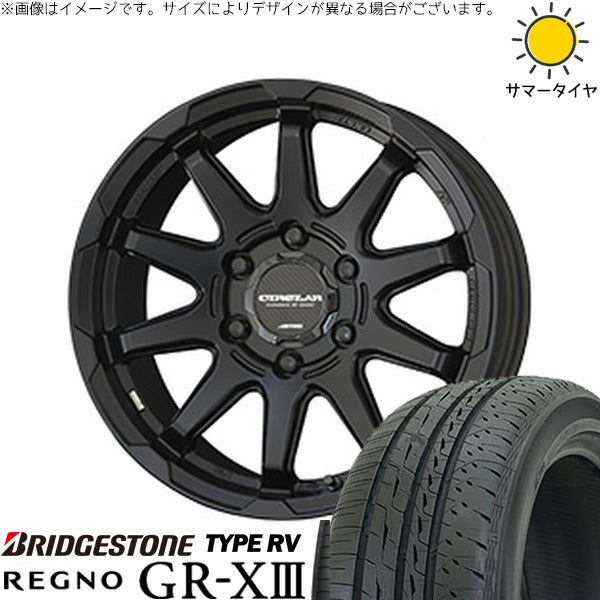 ブリヂストン レグノ GR-X3 タイプRV 215/65R16 ＋ サーキュラー C10X マットブラック 16インチ 6.5J +38 6H139.7P サマー・ホイール4本セット。1枚目。