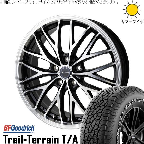 BFグッドリッチ トレイルテレーン T/A 245/65R17 ＋ クロノス CH-113 メタリックブラックポリッシュ 17インチ 7J +38 5H114.3P サマー・ホイール4本セット。1枚目。