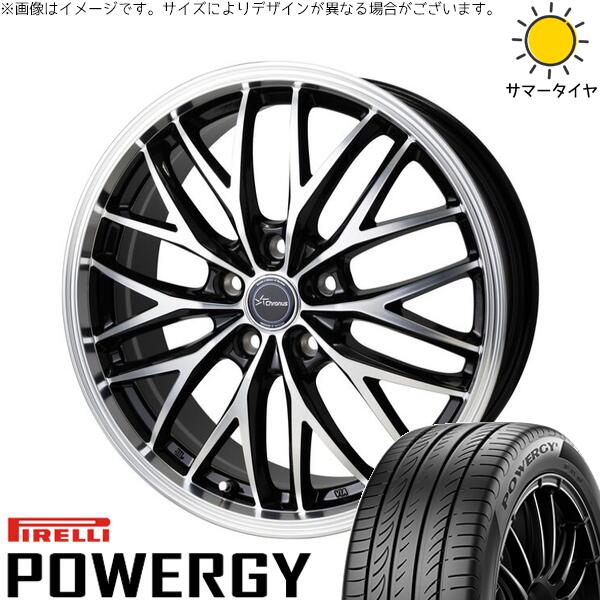 ピレリ パワジー 205/65R15 ＋ クロノス CH-113 メタリックブラックポリッシュ 15インチ 6J +53 5H114.3P サマー・ホイール4本セット。1枚目。