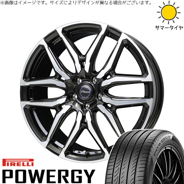ピレリ パワジー 185/60R15 ＋ クロノス CH-114 ブラックポリッシュ 15インチ 5.5J +43 4H100P サマー・ホイール4本セット。1枚目。