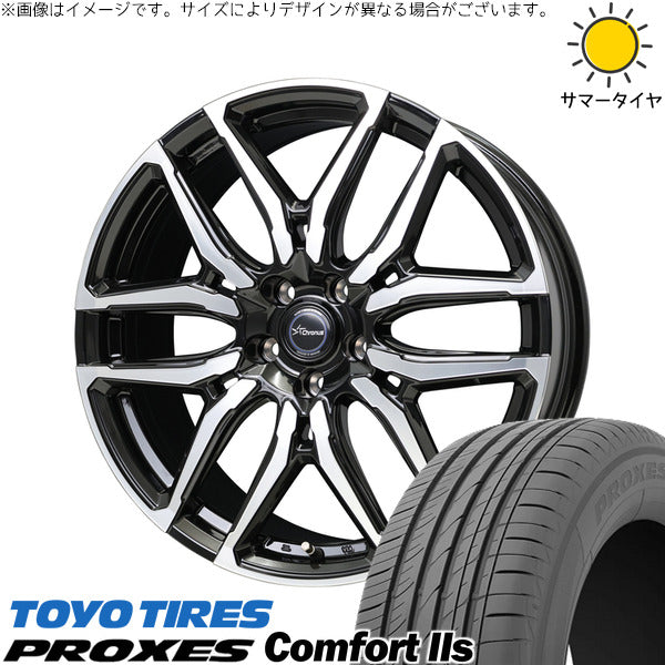 トーヨータイヤ プロクセス コンフォート2S 185/65R15 ＋ クロノス CH-114 ブラックポリッシュ 15インチ 5.5J +43 4H100P サマー・ホイール4本セット。1枚目。