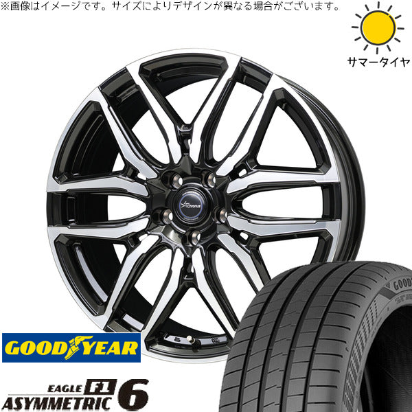 グッドイヤー イーグル F1 アシンメトリック6 235/50R18 ＋ クロノス CH-114 ブラックポリッシュ 18インチ 8J +42 5H114.3P サマー・ホイール4本セット。1枚目。