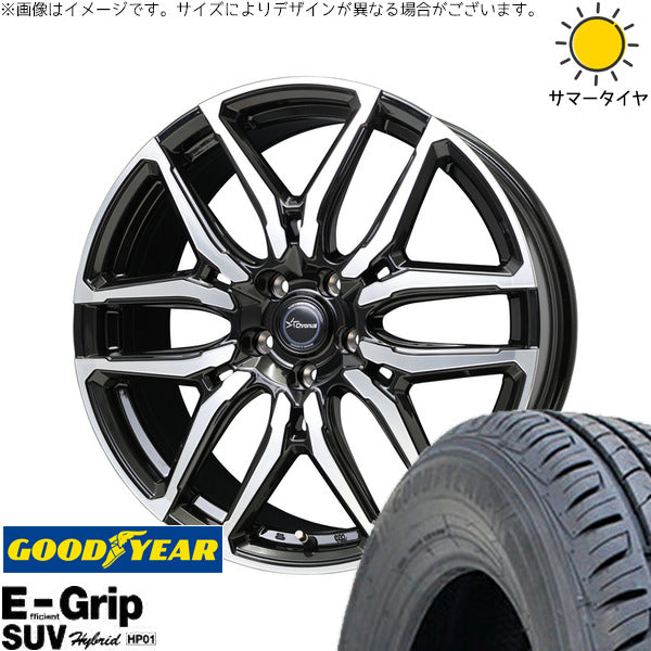 グッドイヤー エフィシェントグリップ SUV HP01 235/50R20 ＋ クロノス CH-114 ブラックポリッシュ 20インチ 8J +38 5H114.3P サマー・ホイール4本セット。1枚目。