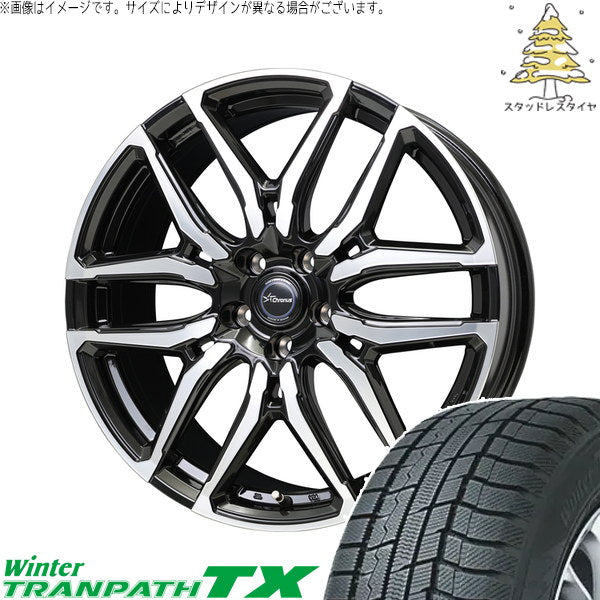 トーヨータイヤ ウィンタートランパス TX 215/60R17 ＋ クロノス CH-114 ブラックポリッシュ 17インチ 7J +38 5H114.3P スタッドレス・ホイール4本セット。1枚目。