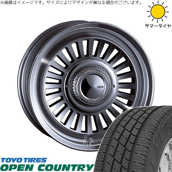 トーヨータイヤ オープンカントリー H/T2 215/70R16 ＋ ディーン カリフォルニア バーニッシュグレー 16インチ 6.5J +38 6H139.7P サマー・ホイール4本セット。1枚目。