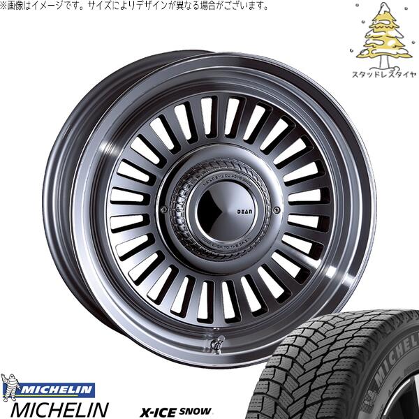 ミシュラン エックスアイス スノー (X-ICE SNOW) 215/70R16 ＋ ディーン カリフォルニア バーニッシュグレー 16インチ 5.5J +20 5H139.7P スタッドレス・ホイール4本セット。1枚目。