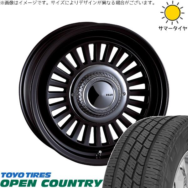 トーヨータイヤ オープンカントリー H/T2 215/70R16 ＋ ディーン カリフォルニア マットブラック 16インチ 6.5J +38 6H139.7P サマー・ホイール4本セット。1枚目。