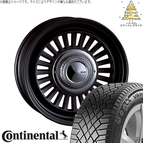 コンチネンタル バイキングコンタクト セブン (VikingContact7) 265/70R17 ＋ ディーン カリフォルニア マットブラック 17インチ 7.5J +20 6H139.7P スタッドレス・ホイール4本セット。1枚目。