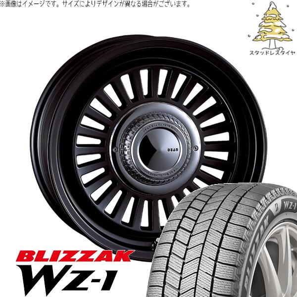 ブリヂストン ブリザック WZ-1 265/65R17 ＋ ディーン カリフォルニア マットブラック 17インチ 7.5J +20 6H139.7P スタッドレス・ホイール4本セット。1枚目。
