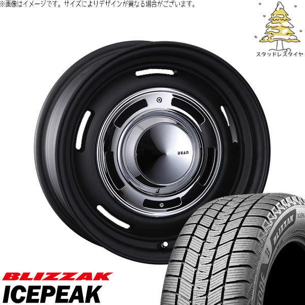 ブリヂストン ブリザック ICEPEAK 245/70R18 ＋ ディーン クロスカントリー マットブラック 18インチ 8J +52 6H139.7P スタッドレス・ホイール4本セット。1枚目。