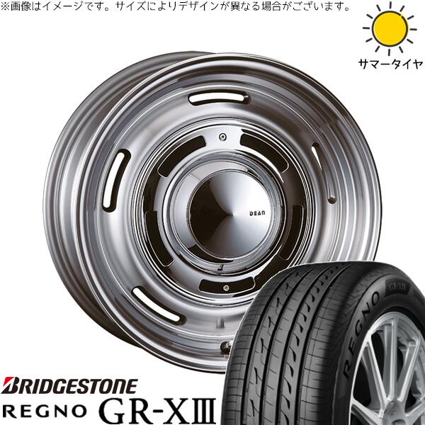 ブリヂストン レグノ GR-X3 RV 225/45R18 ＋ ディーン クロスカントリー バーニッシュグレー 18インチ 8J +35 5H114.3P サマー・ホイール4本セット。1枚目。