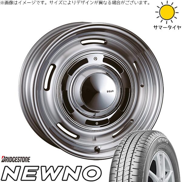 ブリヂストン ニューノ 225/45R18 ＋ ディーン クロスカントリー バーニッシュグレー 18インチ 8J +35 5H114.3P サマー・ホイール4本セット。1枚目。
