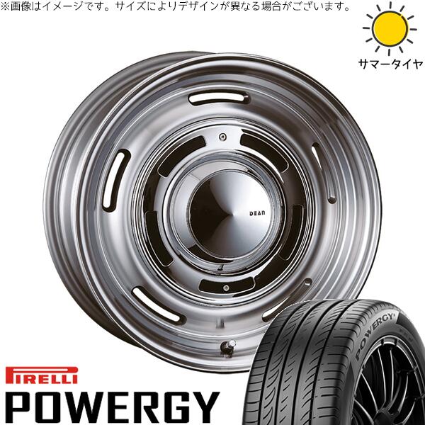 ピレリ パワジー 195/55R16 ＋ ディーン クロスカントリー バーニッシュグレー 16インチ 6J +42 4H100P サマー・ホイール4本セット。1枚目。