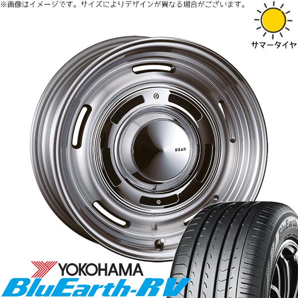 ヨコハマタイヤ ブルーアース RV03 225/50R18 ＋ ディーン クロスカントリー バーニッシュグレー 18インチ 8J +35 5H114.3P サマー・ホイール4本セット。1枚目。