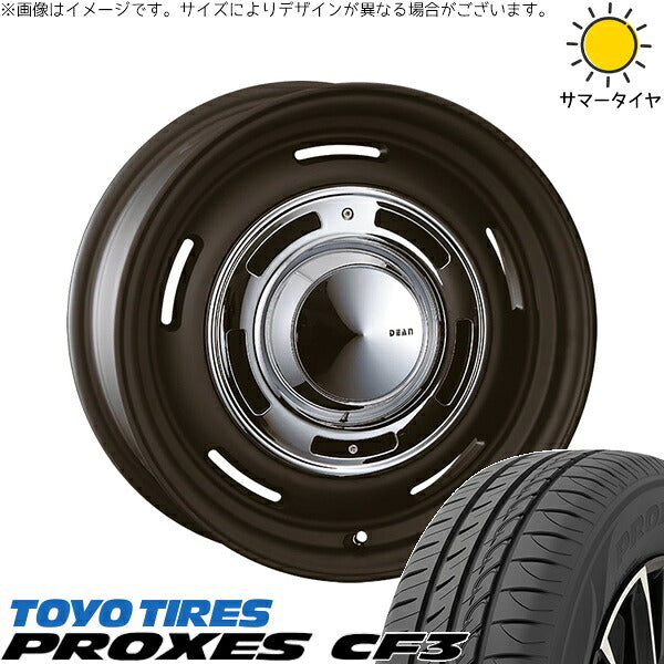 トーヨータイヤ プロクセス CF3 225/40R18 ＋ ディーン クロスカントリー マットブラック 18インチ 8J +35 5H114.3P サマー・ホイール4本セット。1枚目。