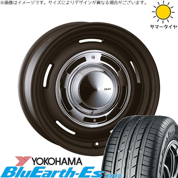 ヨコハマタイヤ ブルーアース ES32 225/45R18 ＋ ディーン クロスカントリー マットブラック 18インチ 8J +35 5H114.3P サマー・ホイール4本セット。1枚目。