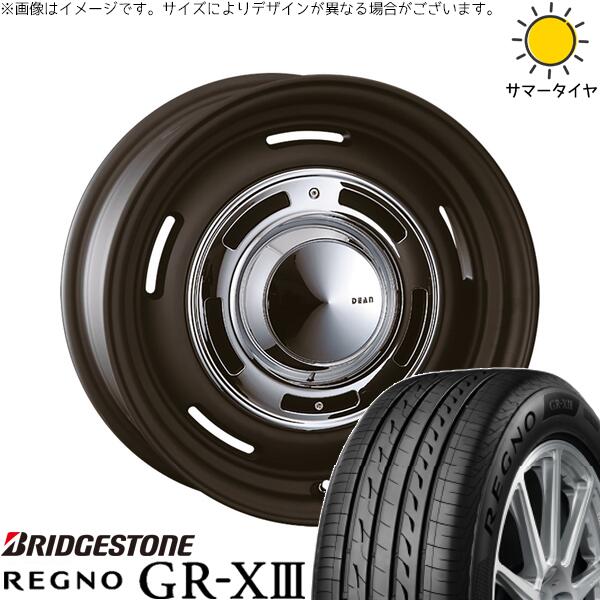 ブリヂストン レグノ GR-X3 RV 225/50R18 ＋ ディーン クロスカントリー マットブラック 18インチ 8J +35 5H114.3P サマー・ホイール4本セット。1枚目。