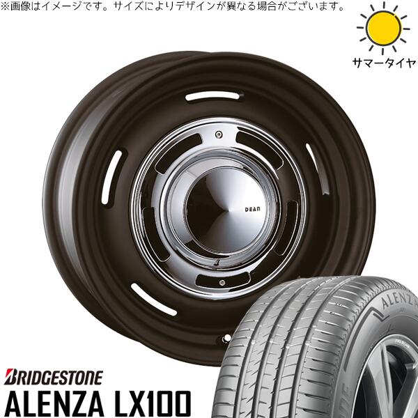 ブリヂストン アレンザ LX100 (ALENZA LX100) 225/60R17 ＋ ディーン クロスカントリー マットブラック 17インチ 7J +47 5H114.3P サマー・ホイール4本セット。1枚目。