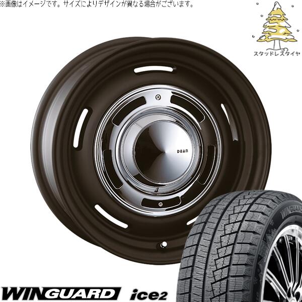 ネクセン ウィンガード アイス2 185/65R15 ＋ ディーン クロスカントリー マットブラック 15インチ 6J +32 4H100P スタッドレス・ホイール4本セット。1枚目。