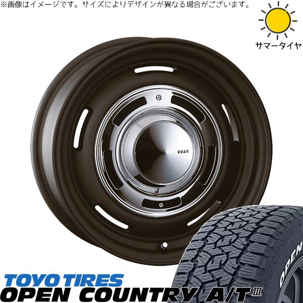 トーヨータイヤ オープンカントリー A/T3 215/70R16 ＋ ディーン クロスカントリー マットブラック 16インチ 5.5J +20 5H139.7P サマー・ホイール4本セット。1枚目。