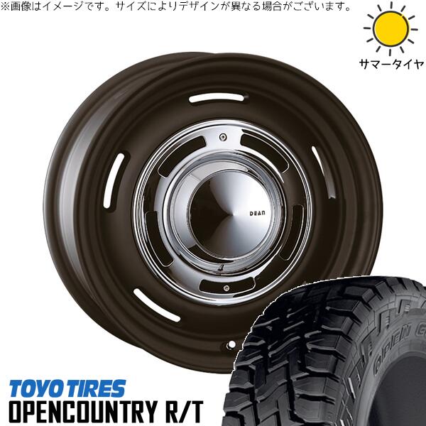トーヨータイヤ オープンカントリー R/T 215/70R16 ＋ ディーン クロスカントリー マットブラック 16インチ 6J -5 5H139.7P サマー・ホイール4本セット。1枚目。