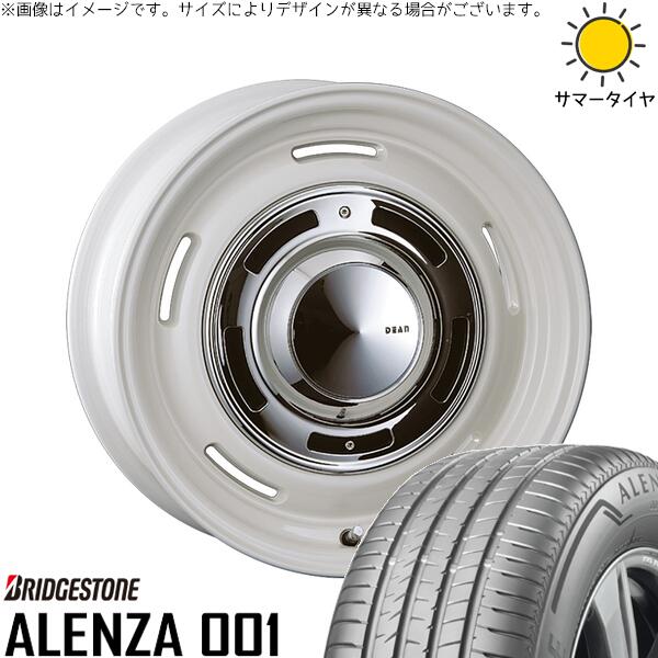 ブリヂストン アレンザ001 (ALENZA001) 235/50R18 ＋ ディーン クロスカントリー マーガレットホワイト 18インチ 8J +35 5H114.3P サマー・ホイール4本セット。1枚目。