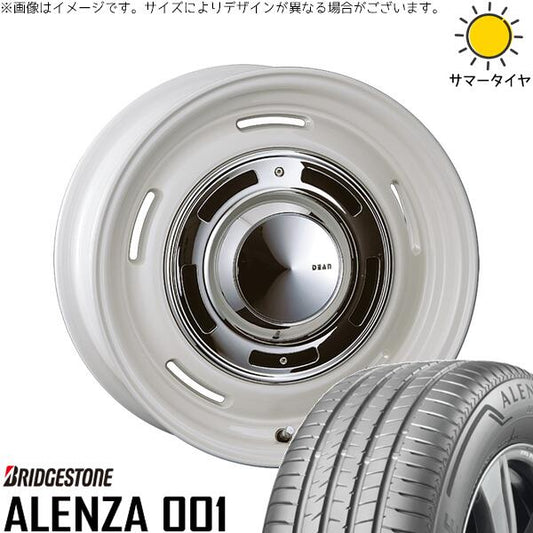 ブリヂストン アレンザ001 (ALENZA001) 235/55R18 ＋ ディーン クロスカントリー マーガレットホワイト 18インチ 8J +35 5H114.3P サマー・ホイール4本セット。1枚目。
