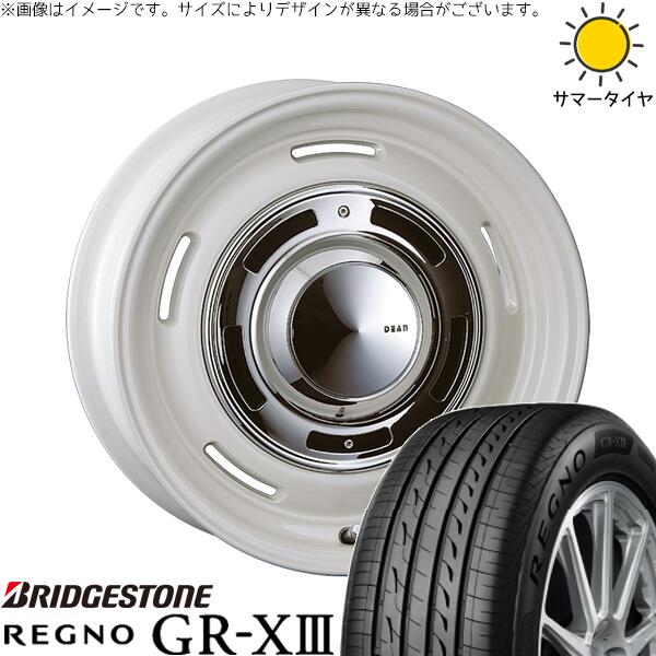 ブリヂストン レグノ GR-X3 165/60R15 ＋ ディーン クロスカントリー マーガレットホワイト 15インチ 4.5J +43 4H100P サマー・ホイール4本セット。1枚目。