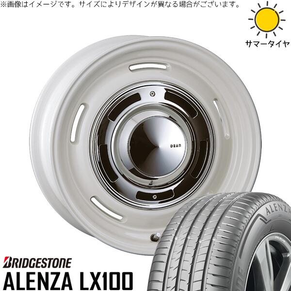 ブリヂストン アレンザ LX100 (ALENZA LX100) 225/50R18 ＋ ディーン クロスカントリー マーガレットホワイト 18インチ 8J +35 5H114.3P サマー・ホイール4本セット。1枚目。