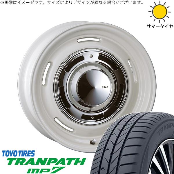 トーヨータイヤ トランパス MP7 185/65R15 ＋ ディーン クロスカントリー マーガレットホワイト 15インチ 6J +42 4H100P サマー・ホイール4本セット。1枚目。