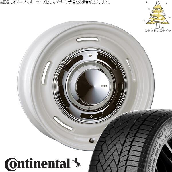 コンチネンタル ノースコンタクト セブン (NorthContact7) 175/65R15 ＋ ディーン クロスカントリー マーガレットホワイト 15インチ 6J +32 4H100P スタッドレス・ホイール4本セット。1枚目。