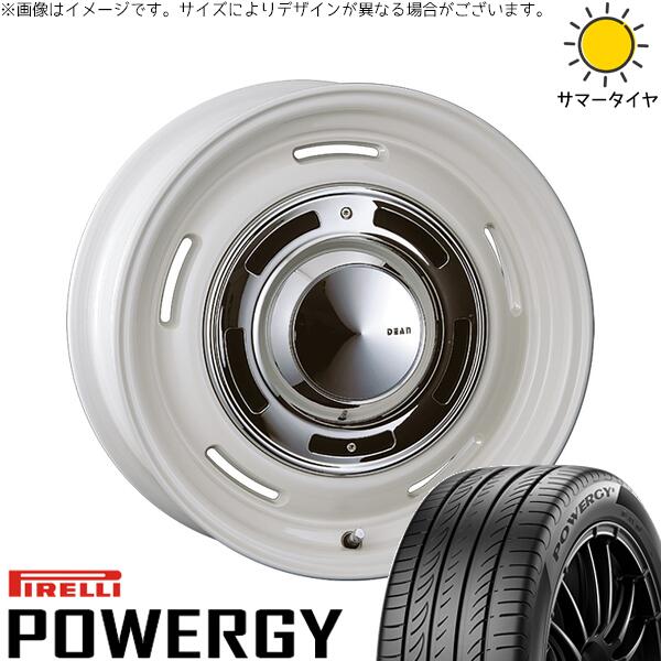 ピレリ パワジー 185/60R15 ＋ ディーン クロスカントリー マーガレットホワイト 15インチ 6J +42 4H100P サマー・ホイール4本セット。1枚目。