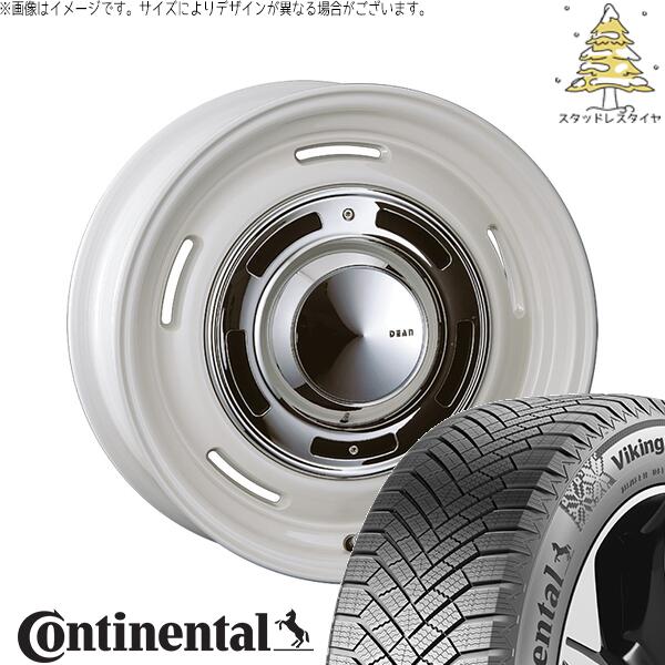 コンチネンタル バイキングコンタクト エイト (VikingContact8) 235/50R18 ＋ ディーン クロスカントリー マーガレットホワイト 18インチ 8J +35 5H114.3P スタッドレス・ホイール4本セット。1枚目。