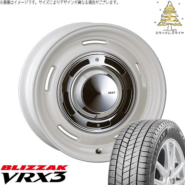 ブリヂストン ブリザック VRX3 (BLIZZAK VRX3) 225/45R18 ＋ ディーン クロスカントリー マーガレットホワイト 18インチ 8J +35 5H114.3P スタッドレス・ホイール4本セット。1枚目。