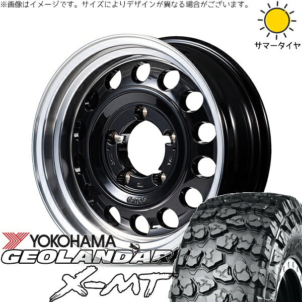 ヨコハマタイヤ ジオランダー M/T G003 7.00R16 ＋ MIDホイール ガルシア シスコ タイプ2 ブラックリムポリッシュ 16インチ 6J -5 5H139.7P サマー・ホイール4本セット。1枚目。