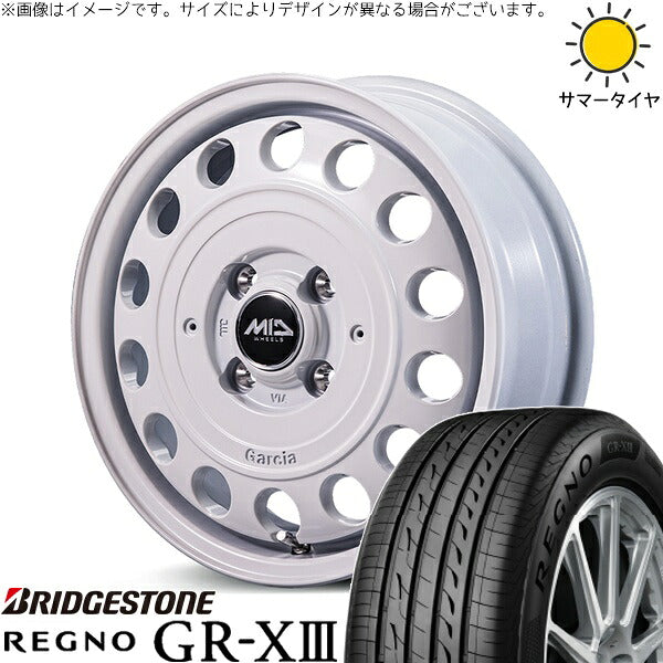 ブリヂストン レグノ GR-X3 165/55R15 ＋ MIDホイール ガルシア シスコ タイプ2 オールドイングリッシュホワイト 15インチ 4.5J +45 4H100P サマー・ホイール4本セット。1枚目。