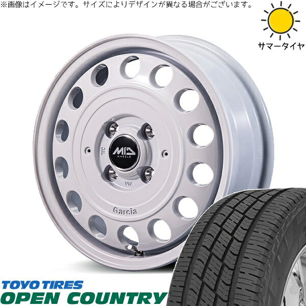 トーヨータイヤ オープンカントリー H/T2 165/60R15 ＋ MIDホイール ガルシア シスコ タイプ2 オールドイングリッシュホワイト 15インチ 4.5J +45 4H100P サマー・ホイール4本セット。1枚目。