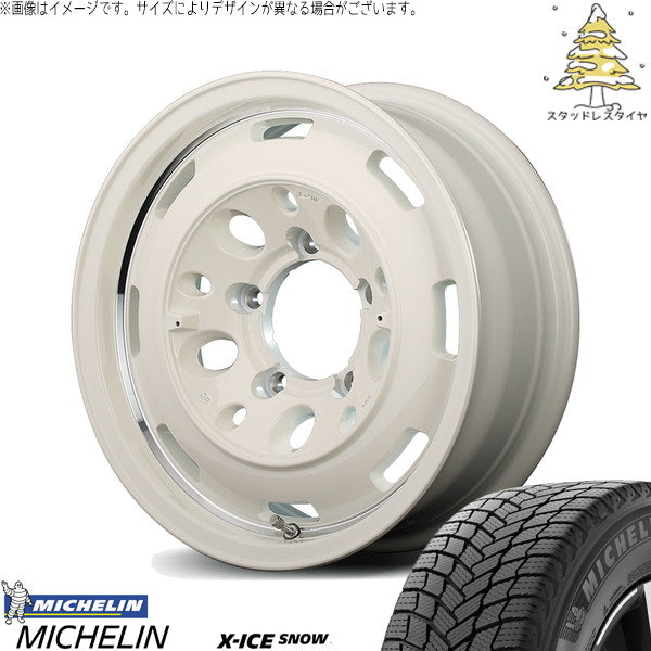 ミシュラン エックスアイス スノー 175/65R15 ＋ MIDホイール ガルシア シスコ オールドイングリッシュ/リムヴァーレイポリッシュ 15インチ 4.5J +45 4H100P スタッドレス・ホイール4本セット。1枚目。