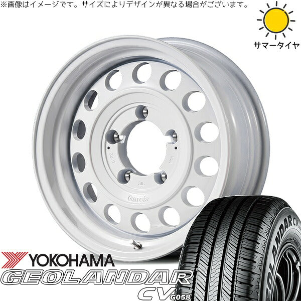 ヨコハマタイヤ ジオランダーCV G058 215/70R16 ＋ MIDホイール ガルシア シスコ タイプ2 オールドイングリッシュホワイト 16インチ 5.5J +20 5H139.7P サマー・ホイール4本セット。1枚目。