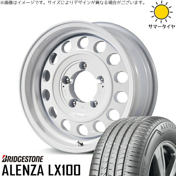ブリヂストン アレンザ LX100 (ALENZA LX100) 215/70R16 ＋ MIDホイール ガルシア シスコ タイプ2 オールドイングリッシュホワイト 16インチ 5.5J +20 5H139.7P サマー・ホイール4本セット。1枚目。