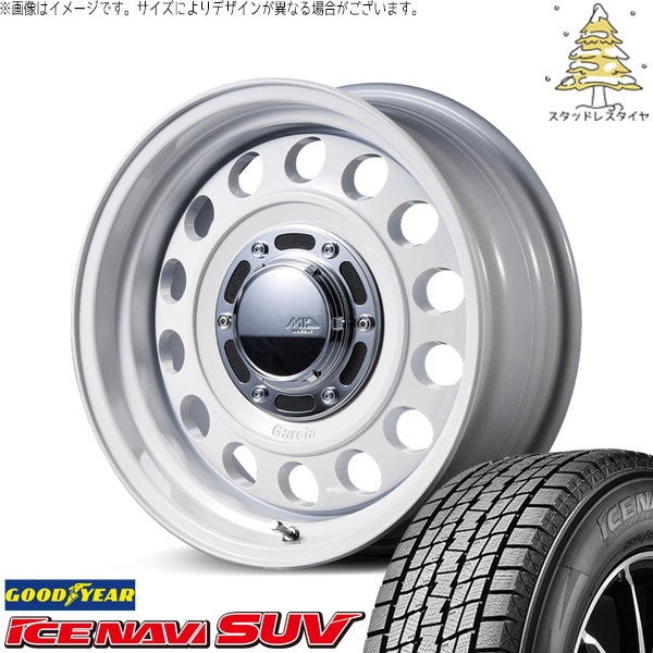 グッドイヤー アイスナビ SUV 215/70R16 ＋ MIDホイール ガルシア シスコ タイプ2 オールドイングリッシュホワイト 16インチ 5.5J +20 5H139.7P スタッドレス・ホイール4本セット。1枚目。