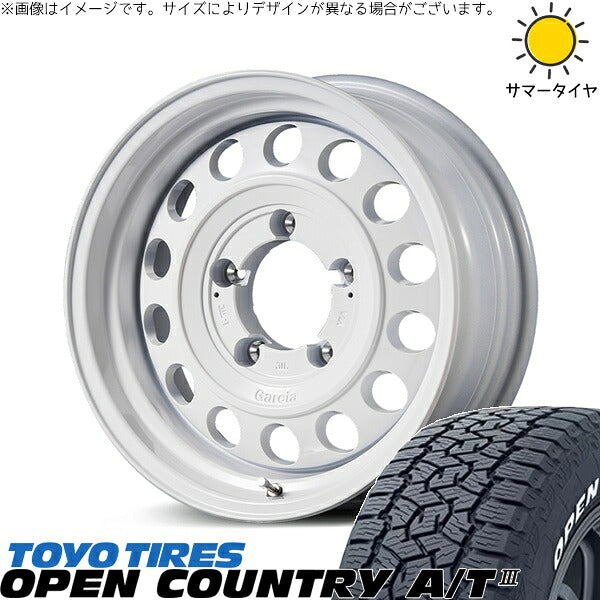トーヨータイヤ オープンカントリー A/T3 215/70R16 ＋ MIDホイール ガルシア シスコ タイプ2 オールドイングリッシュホワイト 16インチ 6J -5 5H139.7P サマー・ホイール4本セット。1枚目。