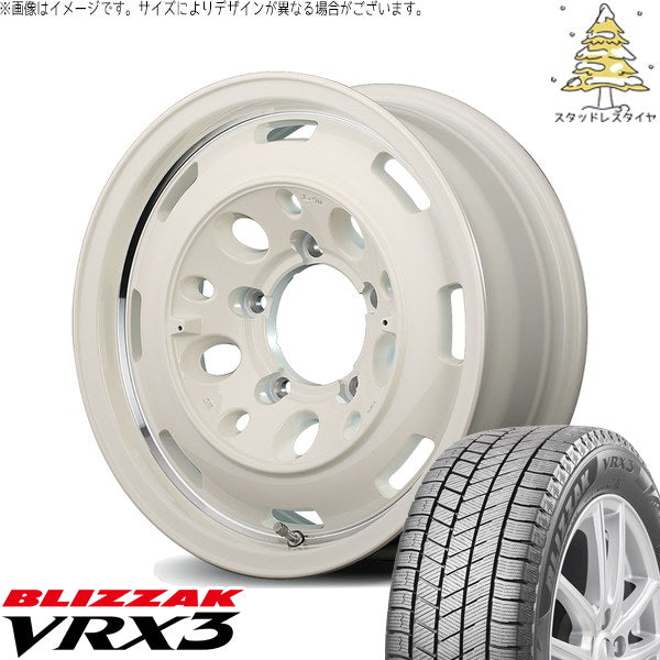 ブリヂストン ブリザック VRX3 215/70R16 ＋ MIDホイール ガルシア シスコ オールドイングリッシュ/リムヴァーレイポリッシュ 16インチ 6J -5 5H139.7P スタッドレス・ホイール4本セット。1枚目。