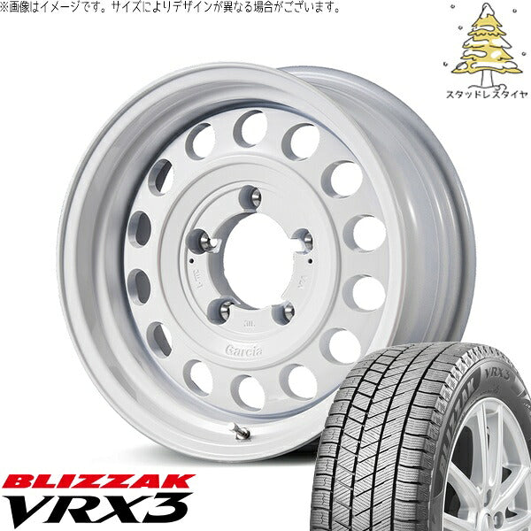 ブリヂストン ブリザック VRX3 215/70R16 ＋ MIDホイール ガルシア シスコ タイプ2 オールドイングリッシュホワイト 16インチ 6J -5 5H139.7P スタッドレス・ホイール4本セット。1枚目。