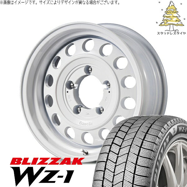 ブリヂストン ブリザック WZ-1 215/70R16 ＋ MIDホイール ガルシア シスコ タイプ2 オールドイングリッシュホワイト 16インチ 5.5J +20 5H139.7P スタッドレス・ホイール4本セット。1枚目。