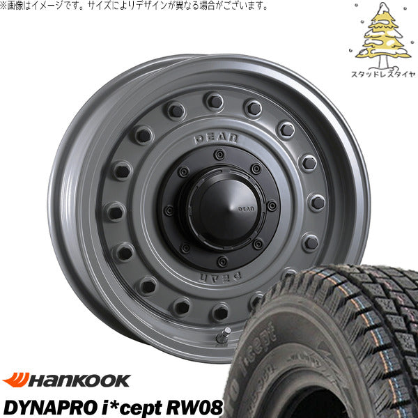 ハンコック ダイナプロ アイセプト RW08 175/80R16 ＋ ディーン コロラド スティールグレー 16インチ 5.5J +20 5H139.7P スタッドレス・ホイール4本セット。1枚目。
