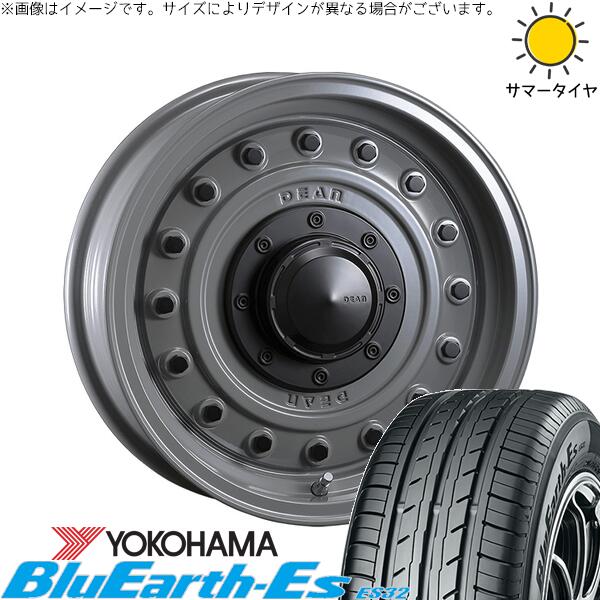 ヨコハマタイヤ ブルーアース ES32 165/55R14 ＋ ディーン コロラド スティールグレー 14インチ 4.5J +43 4H100P サマー・ホイール4本セット。1枚目。