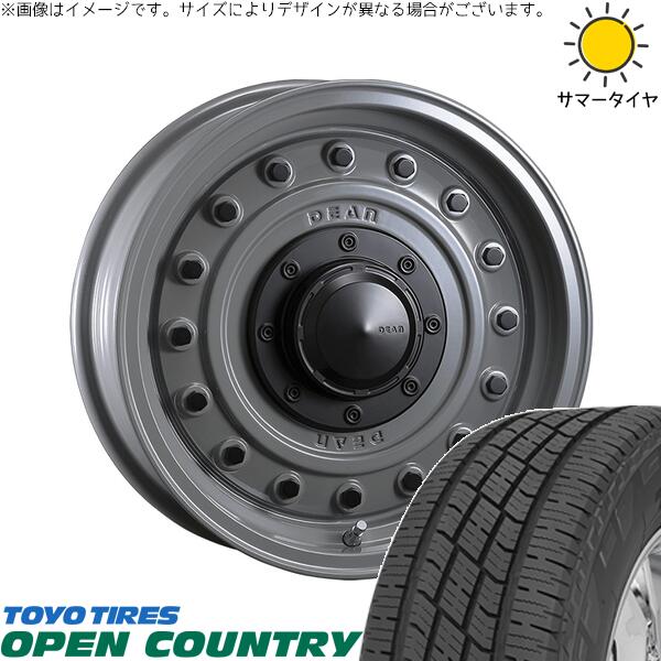トーヨータイヤ オープンカントリー H/T2 215/70R16 ＋ ディーン コロラド スティールグレー 16インチ 6.5J +38 6H139.7P サマー・ホイール4本セット。1枚目。